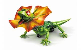 電子工作キット「エレキット」に、リアルなエリマキトカゲ型ロボ登場!赤外線センサーで人を検出する「リザードロイド」発売