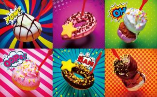 ピックが付いたミニサイズドーナツ「キュートポップ」ミスタードーナツが期間限定発売