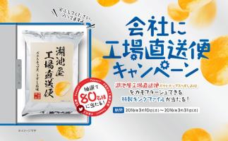 コイケヤポテトチップスとキングジムがコラボ「会社に工場直送便キャンペーン」実施