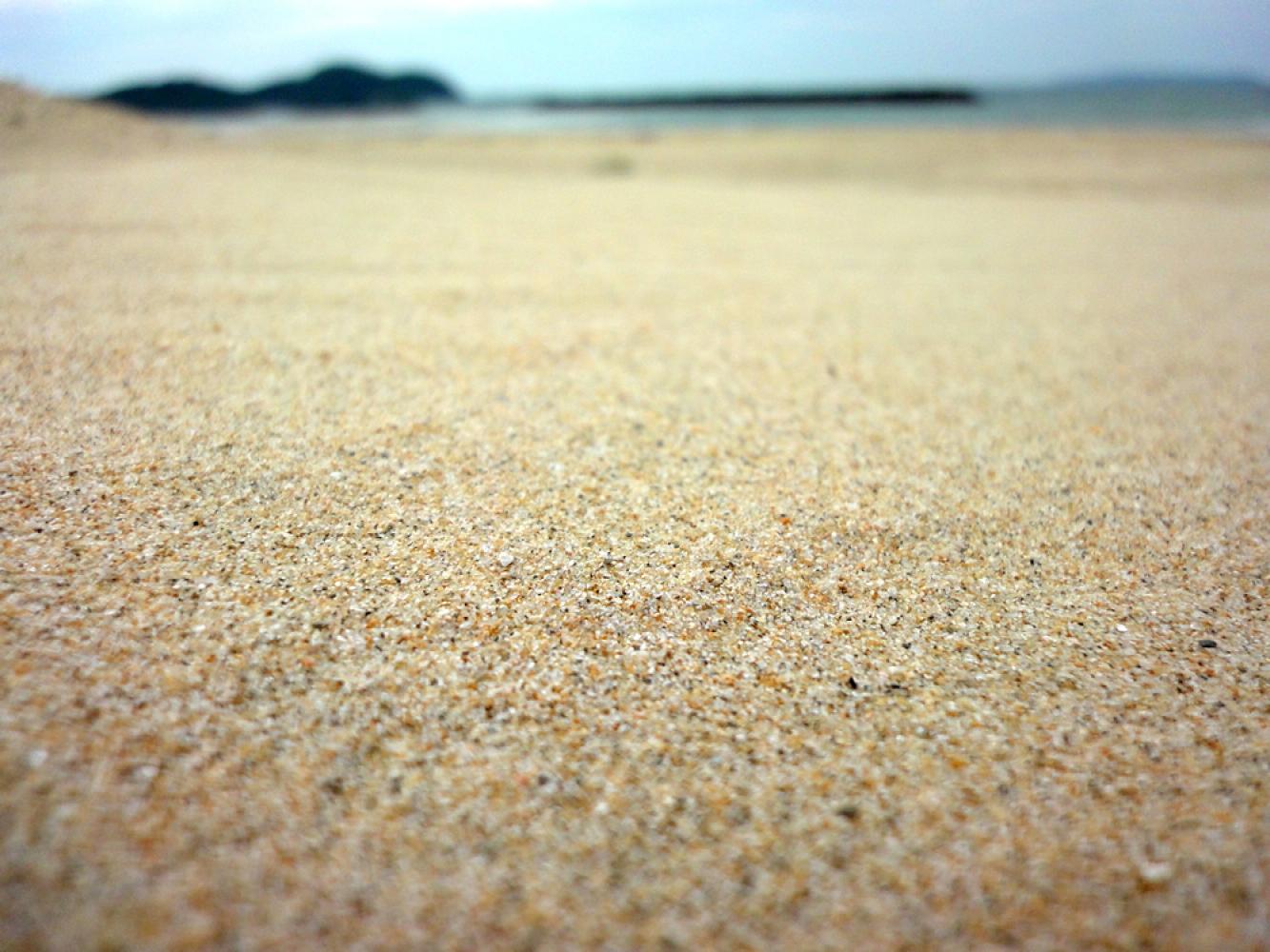 白く美しい砂 新宮海岸